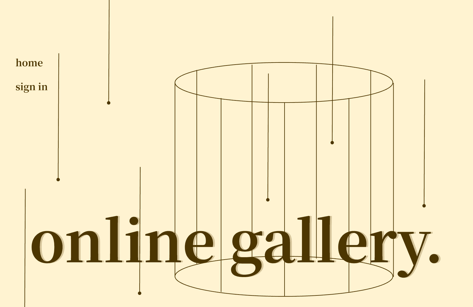 online gallery web design